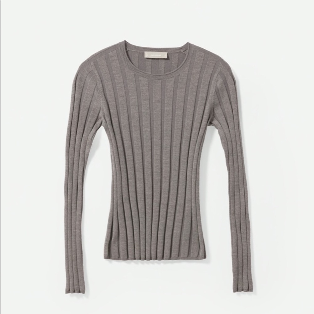 Everlane Luxe Wool Rib Crew Medium